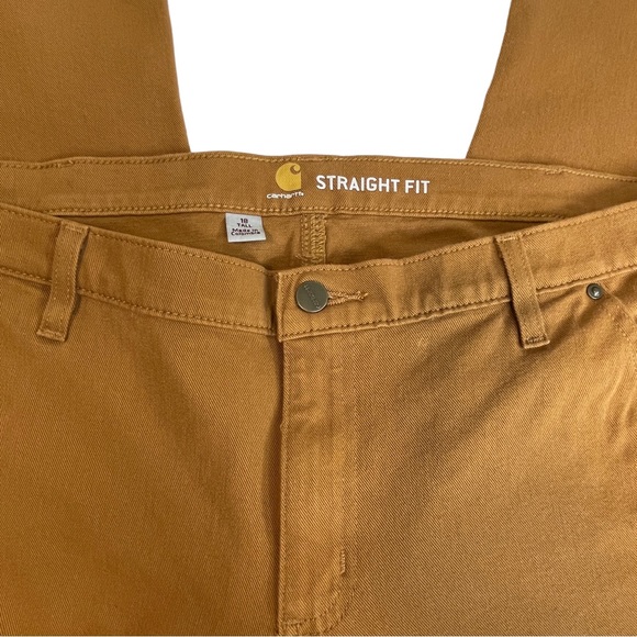 Carhartt Rugged Flex Relaxed Fit Twill Double-Front Pant Carhartt Brown 18 Tall - Picture 6 of 9